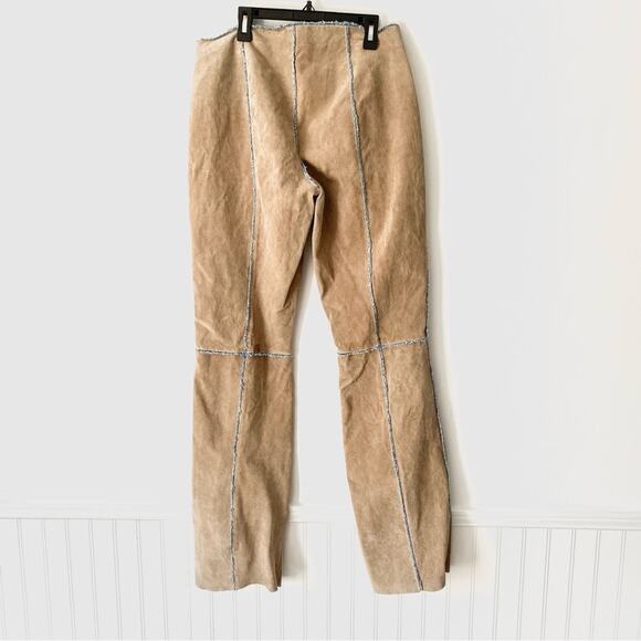 Wilson’s Leather Y2K Suede denim patchwork pants size 10 BOHO - Picture 7 of 9